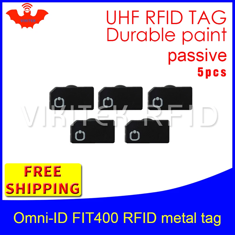 UHF RFID металлическая бирка omni-ID fit400 915 МГц 868 МГц Alien higgs3 EPC 5 шт. прочная краска смарт-карта пассивные RFID метки