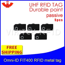 UHF RFID металлическая бирка omni-ID fit400 915 МГц 868 МГц Alien higgs3 EPC 5 шт. прочная краска смарт-карта пассивные RFID метки