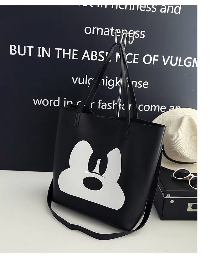 Дисней Микки Маус Дамская мультяшная сумка на плечо сумка-мессенджер модная сумка аксессуары для одежды вместительная Подарочная сумка для хранения