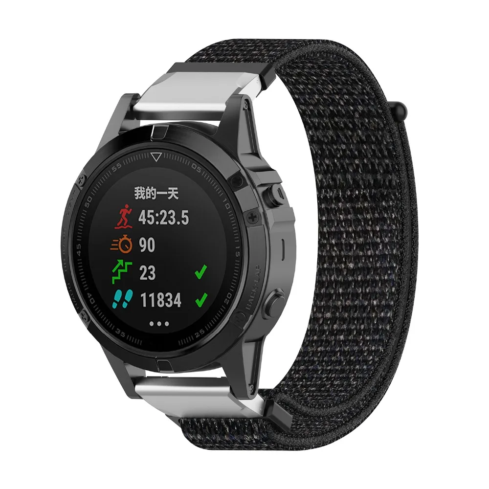 2 в 1 нейлоновый наручный ремешок для Garmin Fenix 5 Смарт-часы замена ремней для Garmin Fenix 6 ремешок Forerunner 935 браслет