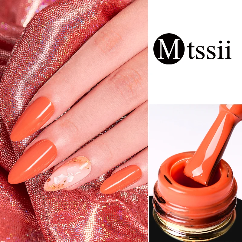Mtssii 7ml Color Nail Gel Polish Manicure Semi Permanent Base Top Coat UV LED Nails Gel Varnish Soak Off Nail Art Manicure Gel