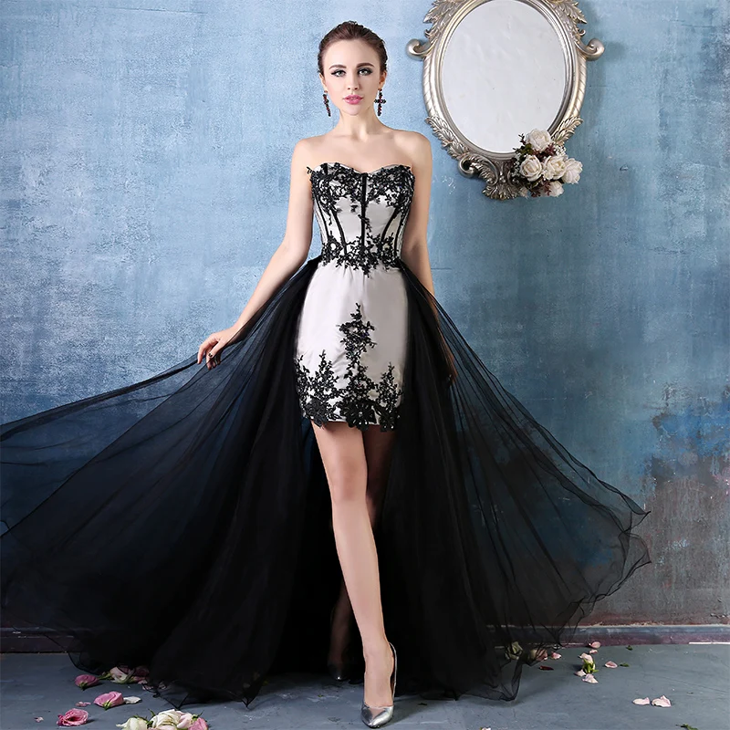 gown with removable skirt