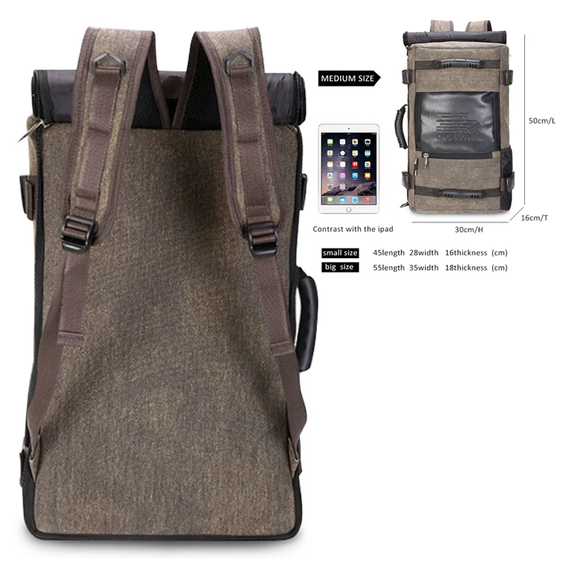 Hot Outdoor Sports Travel Large Capacity Backpack Male Luggage Shoulder Bag Computer Backpacking Men Functional Versatile Bags