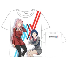 DARLING In The FRANXX 02 аниме унисекс футболка Код: 002 Zero Two Милая летняя футболка с короткими рукавами футболки 5 моделей