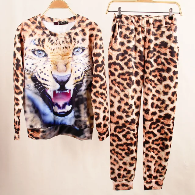 leopard print tracksuit plus size