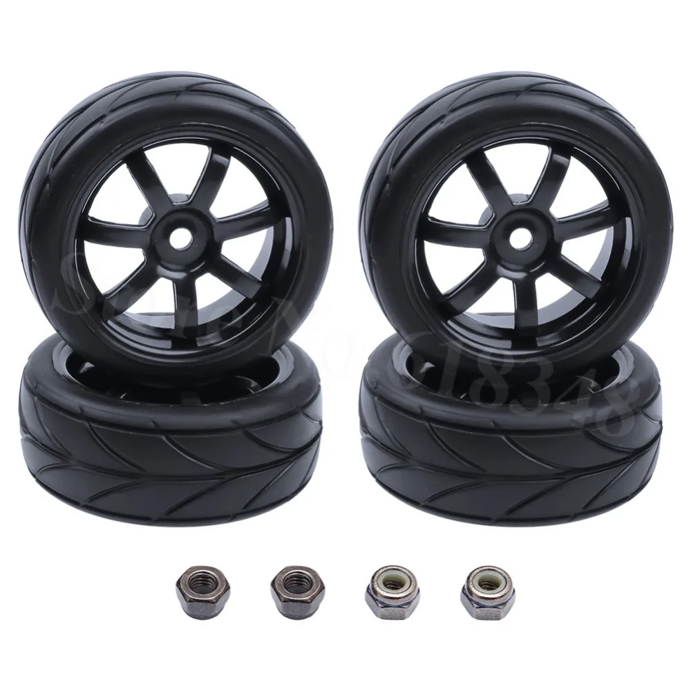 4pcs Pack RC шины и колеса шириной 26 мм Hex 12 вставки пены для HSP HPI Himoto 1:10 дорожной модели