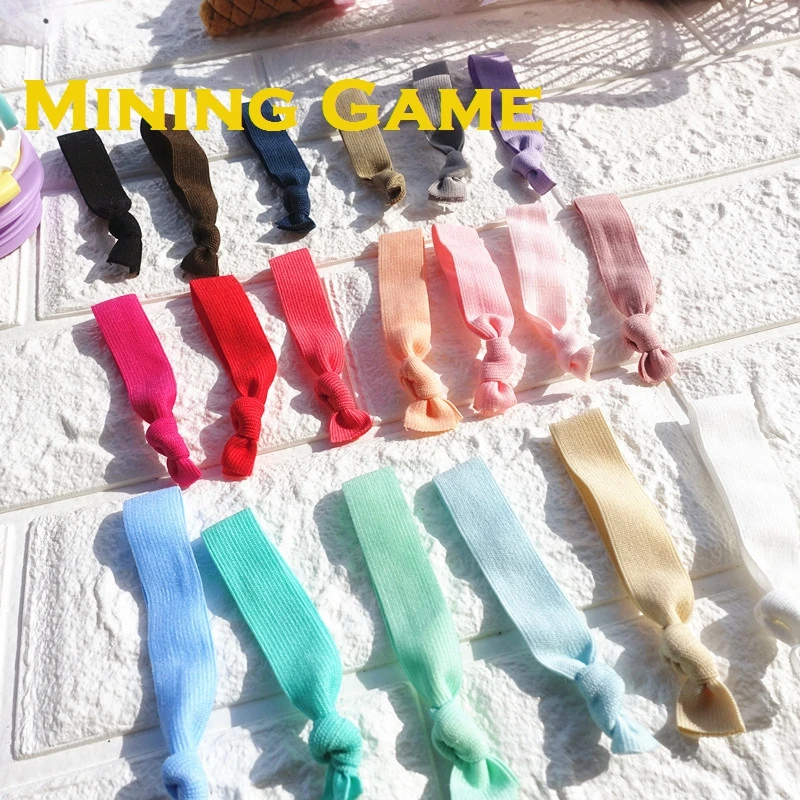 

10Pcs Fashion Knotted Rubber Band Headband Identification Bracelet Wristband Party Dress Up Decoration Supplies Kid Gril Gifts