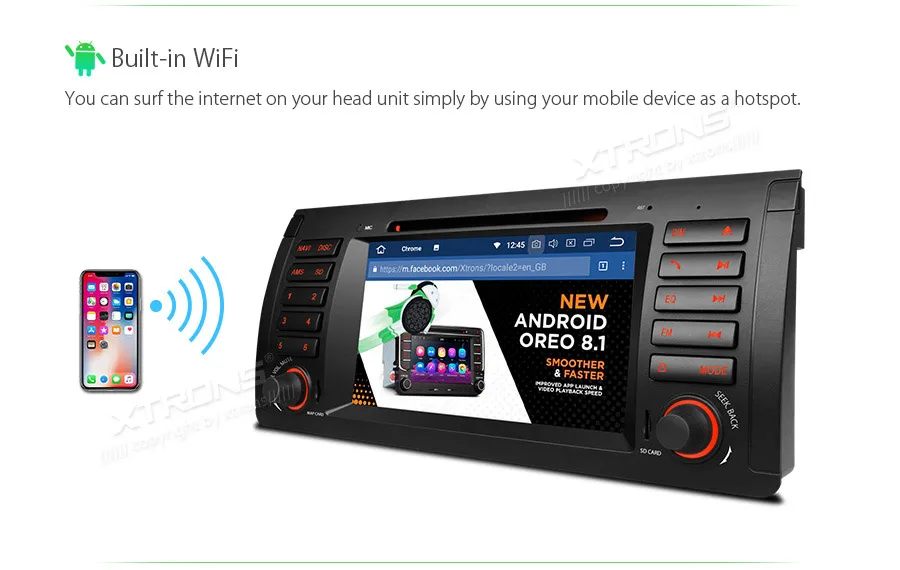 Excellent 1 Din 7" Android 8.1 Car DVD Player Radio RDS CANbus OBD WIFI GPS for BMW X5 E53 1999 2000 2001 2002 2003 2004 2005 2006 14