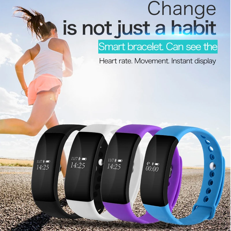 V66 High Quality Sport Pedometer Bracelet Watches For Android IOS