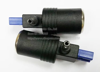 

High Quality DC 5.5x2.1mm Male to Car Cigarette Lighter Socket Plug EC5 Female Connector Adapter/Free shipping/5PCS