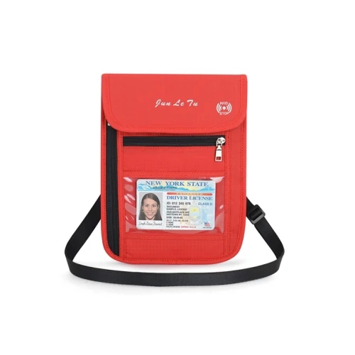 Многофункциональная посылка для паспорта, водонепроницаемая, прозрачная, для паспорта, ID, держатель, для хранения файлов, клатч, сумка для кредитных карт, кошелек, сумка - Цвет: red