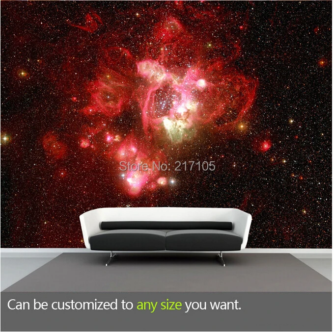 

Wall Paper Free Shipping Custom Modern Large-scale Murals Sky Fantasy Universe Bedroom Ceiling Top Room Wallpaper Personality