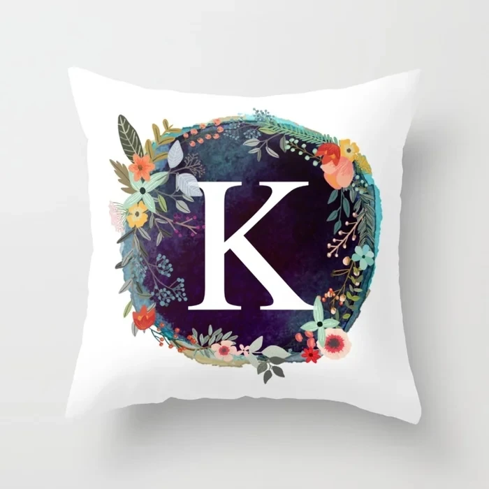 personalized-monogram-initial-letter-k-floral-wreath-artwork-pillows.webp
