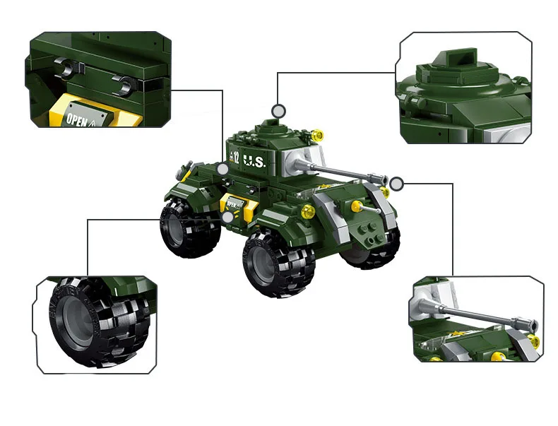 Models-building-toy-ENLIGHTEN-1712-Military-Battle-Factory-Scene-Armored-Car-Building-Blocks-compatible-with-lego (3)