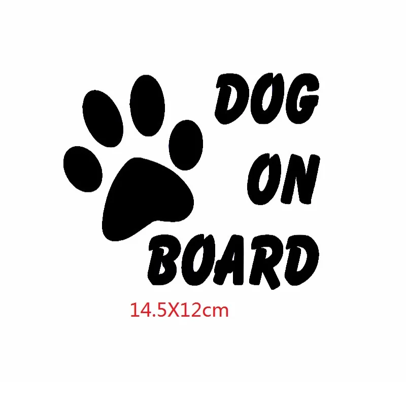 

Warning Signs wall Stickers Baby On Board Dog Stylish Cute Car Stickers Black Silver Black Sliver 12 X 14.5 cm