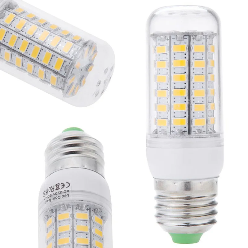 5pcs/set   Warm White 15W 69 LED 5730 SMD Corn Light Lamp Energy Saving Bulb 200v-240V