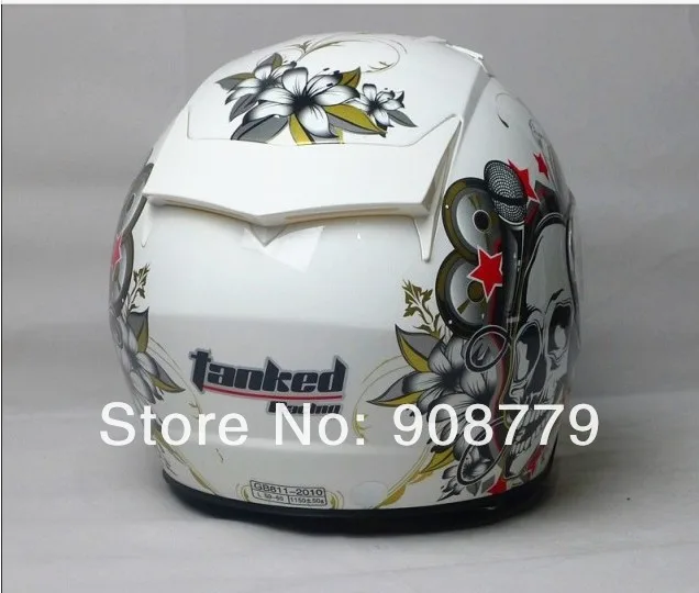 Мотоцикл летние шлемы внедорожных шлем T536 половина открытым лицом шлем белый череп D-722