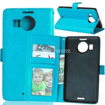 

30pcs/lot arrivels Luxury PU Leather Wallet Case with PhotoFor Nokia Lumia 630/640/640 XL/950/950 XL/850/550/650