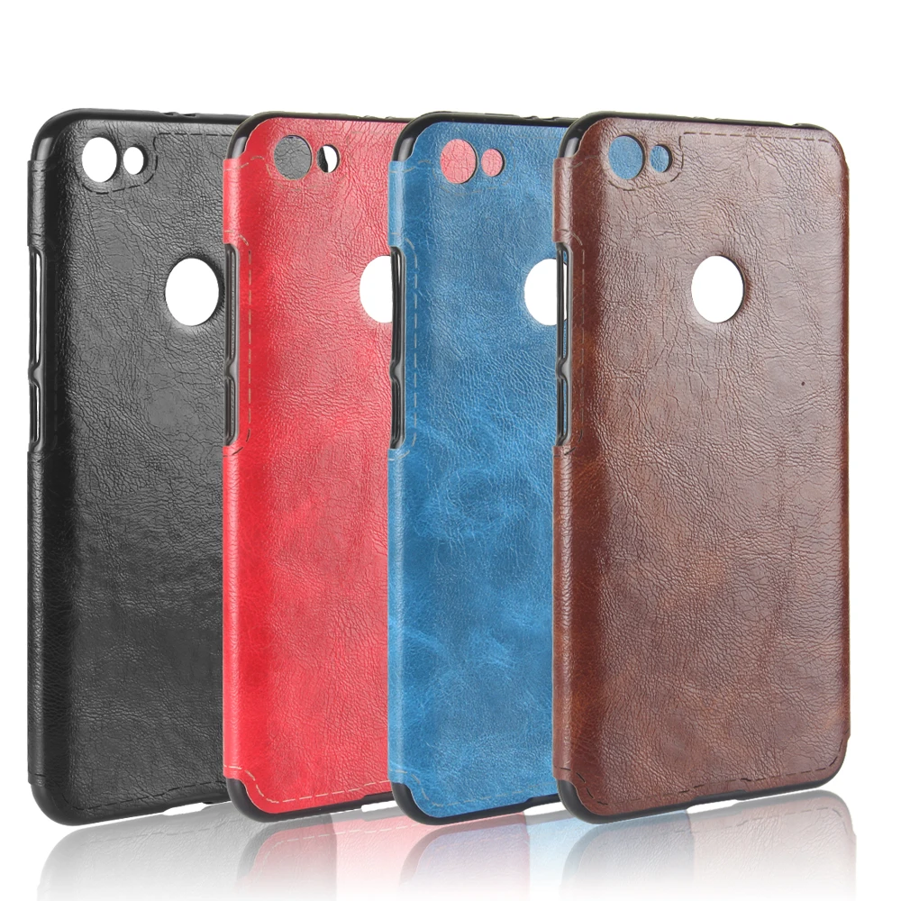 

Redmi Note 5A Pro Case Colored Crazy Horse TPU+PC Leather Surface Soft Silicone Back Cover Case for Xiaomi Redmi Note 5A Pro