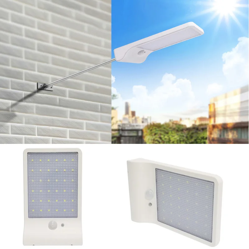 

Garden 36LED 450LM Solar Energy LED Bulb Light Wall Lamp PIR Sensor Motion 3 Modes With Adjustable Pole Waterproof