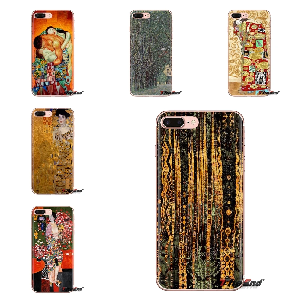 Soft Transparent Shell Covers For Xiaomi Mi3 Samsung A10 A30 A40 A50 A60 A70 Galaxy S2 Note 2 Grand Core Prime Gustav Klimt kiss |