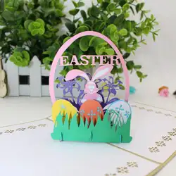 Ручной работы 3D Pop up Пасхальный кролик приветствие открытки почтовая карточка праздник сувенир подарок
