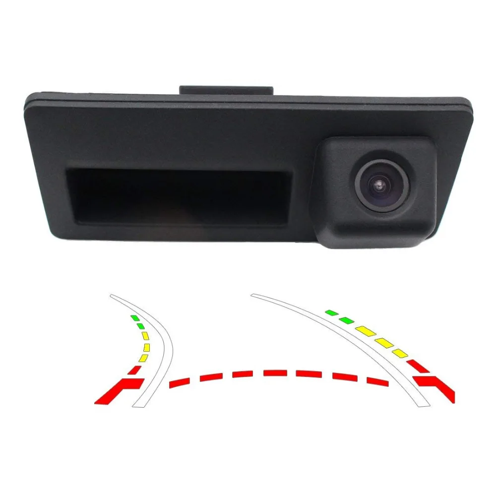 

Backup Camera Rear View Reverse Parking Camera with Tailgate Handle for Universal Monitors Audi Q2 A5 With Moving Guide Line