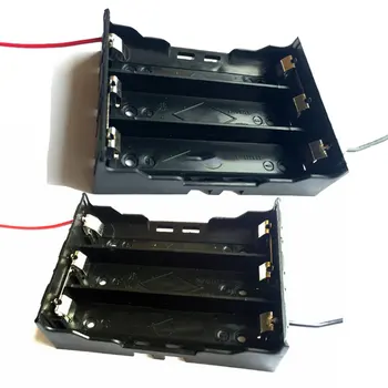 

100pcs High Quality 18650 Battery Box With Wire Leads For 3 x3.7V 18650 Batteries Holder Storage Free Shipping