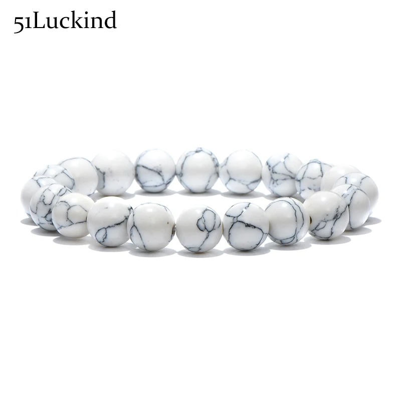 

Minimalist Black White Natural Stone Beads Bracelet Yin Yang Buddha Meditation Strand Braslet For Men Hand Jewelry Accessories