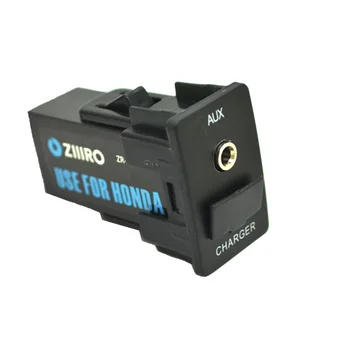 

Car Interface USB Charger Connector Adapter and Aux Audio Input for Honda fit Crider Jade xrv Odyssey vezel accord city