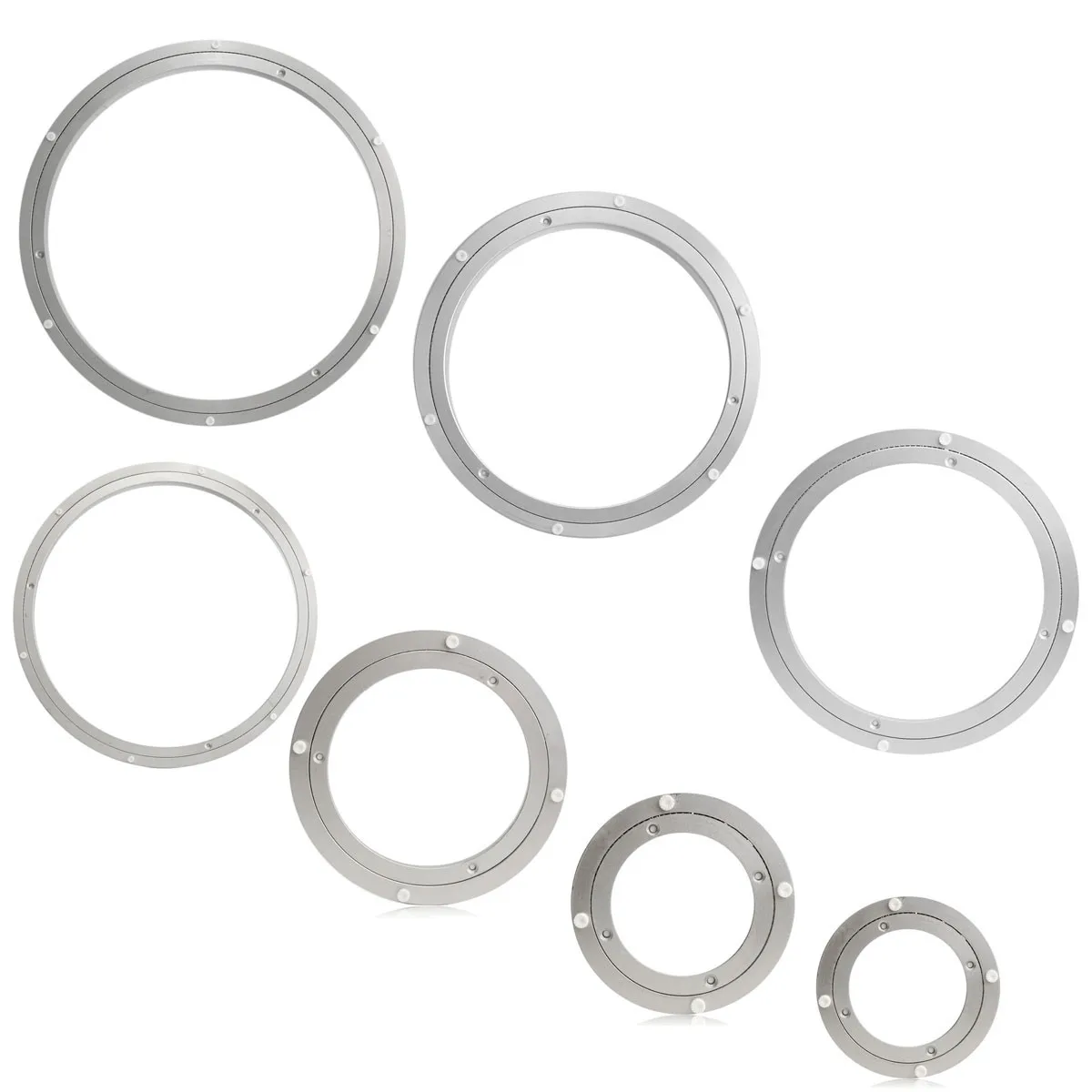 Kaufen Schwere Aluminium Rotierenden Lager Plattenspieler Runde Schwenker Platte Geschraubt oder Feste Oberfläche Glatte Einfach Setup Drehen Tisch