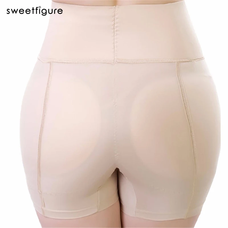 beige Корректирующее нижнее белье для женщин, опорожненное дышащее нижнее белье, увеличивающее бедра, накладки для ягодиц, набедренные трусы, короткие трусики, увеличивающие бедра, мягкие трусики - Цвет: beige