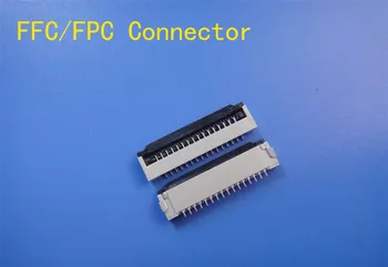 

10pcs FFC / FPC connector 1.0 mm 4 Pin 5 6 7 8 10 12 14 16 18 20 22 24 26 18 30 P Bottom Contact Right angle SMD / SMT ZIF fpc