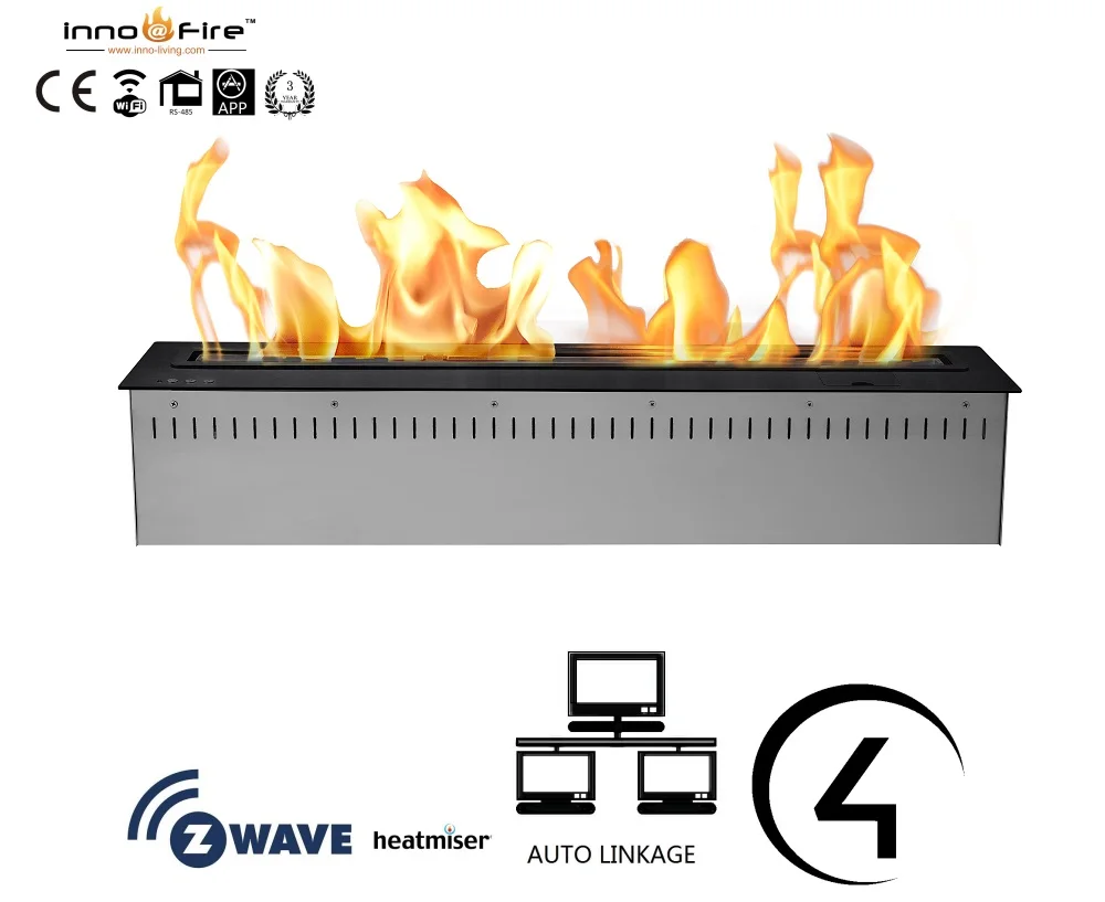 On sale 60 inch linear fireplace electronic ethanol burner with remote control | Обустройство дома