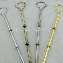 50 наборов/bag.3 ярусов стержни для подставки под торты/стоячий держатель торта с вентилятором стиль Разноцветные& товар