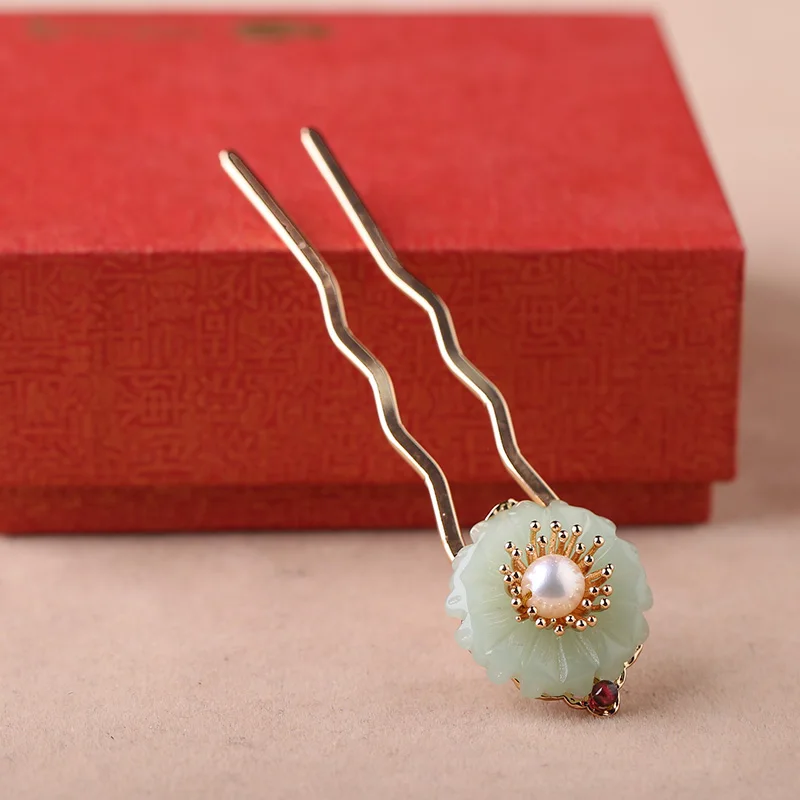 U-образная китайская шпилька для женщин в древнем стиле, Тиара для волос, древние украшения, дворцовые Классические Шпильки, аксессуары для волос - Цвет: Gift Box
