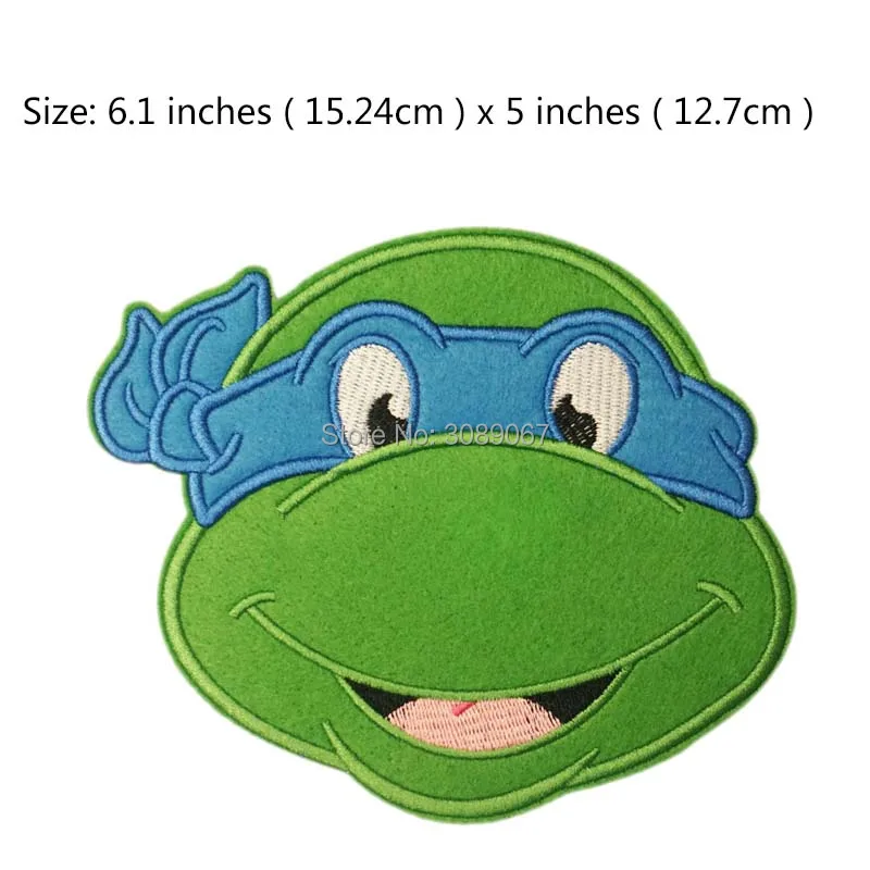 

6.1" LARGE Teenage Mutant Ninja Turtles Patch Applique MOVIE Lovely Boy Girls Dress Embroidered Patch Logo Badge