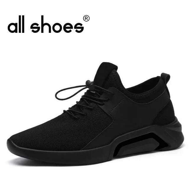 All black Boys Mesh Sport Shoes Jogging Walking Shoes Athletics Shoes ...