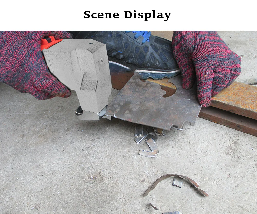 

220V 500W Electric Scissors Sheet Metal Shears Snip Cutter Steel Plate Shearing Machine Barbed Wire Metal Sheet Cutter Scissor