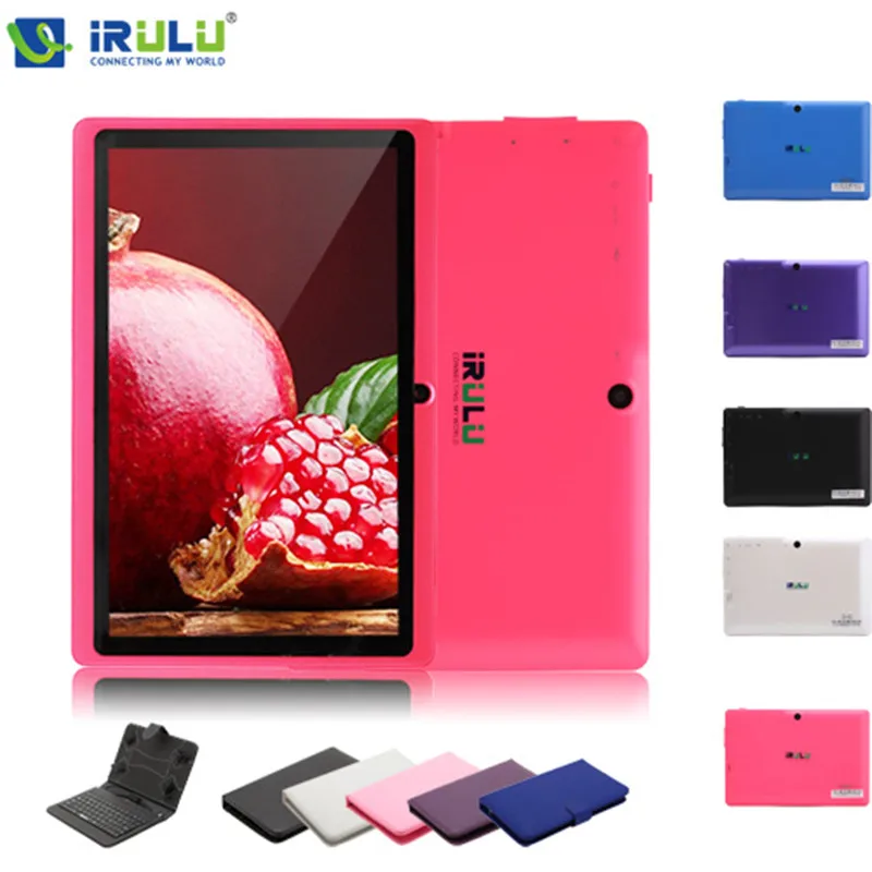  iRULU eXpro X1s 7 Inch Android 4.4 Tablet PC Quad Core 8G ROM 1024*600 HD Computer with Keyboard Case 2015 New Hot Selling 