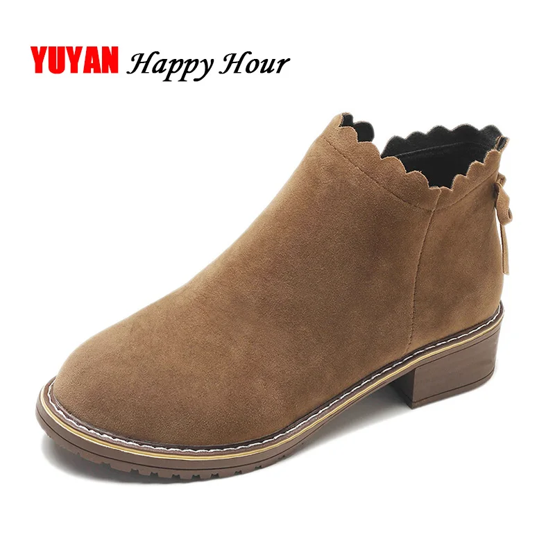 

Chelsea Boots Women Winter Shoes Warm Plush Snow Boots Fashion Women's Boots Ladies Ankle Botas A348