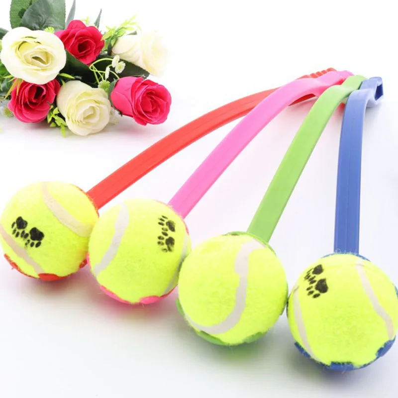 

38 CM Curve Throw Ball Club Pets Dogs Tennis Launcher Stick Pets Dogs Outdoor Play Interactive Toys Dogs Supplies