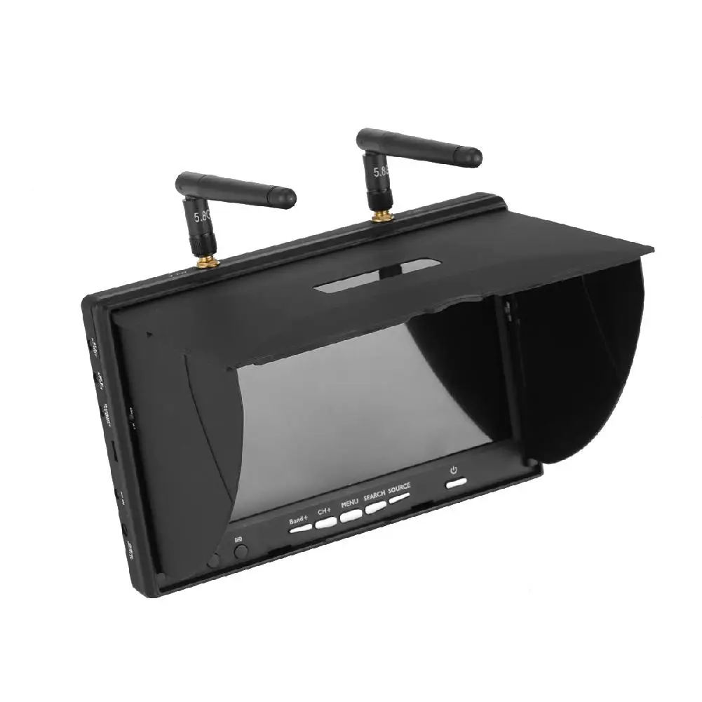 Leadingstar LCD5802D 5802 5.8 Г 40CH 7 дюймов FPV-системы Мониторы с DVR встроенный Батарея zk30