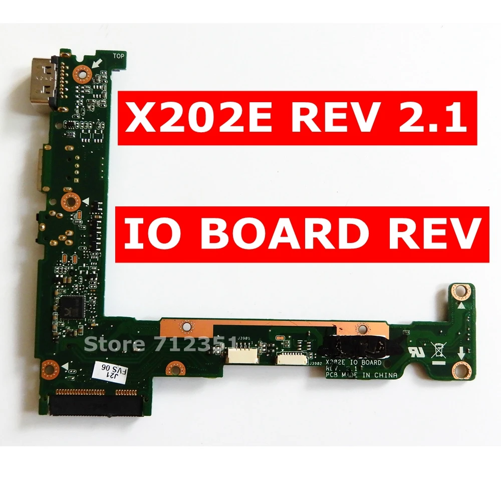 

X202E IO BOARD REV 2.1 For ASUS X202E S200E X201E X202 X201 S200 USB AUDIO SD CARD BOARD X202E IO BOARD Test 100% OK