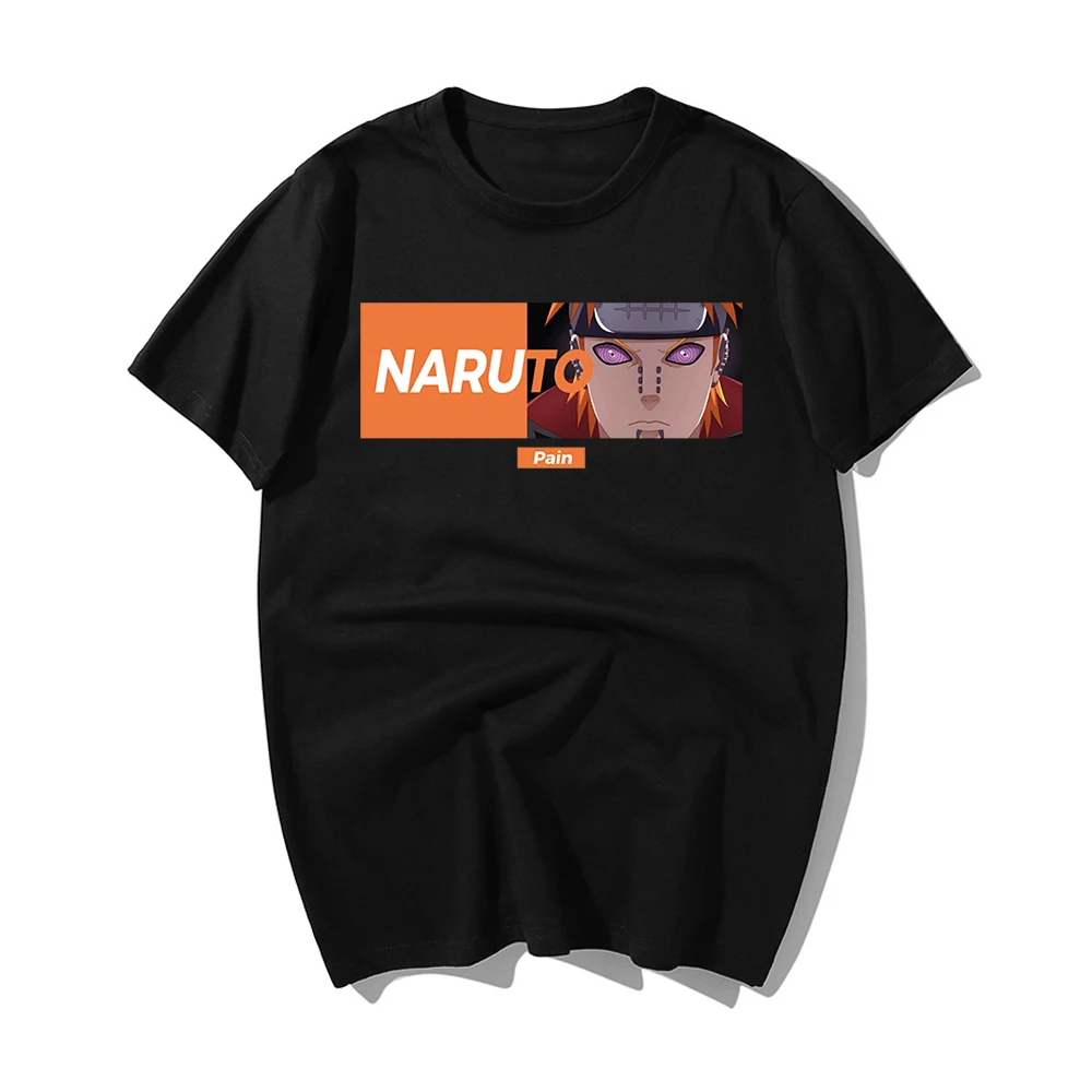 

Naruto Akatsuki Pein Cool T Shirt Men Cotton Homme Anime Shirt Brand Casual Streetwear Harajuku Fashion O-Neck Mens Tshirts