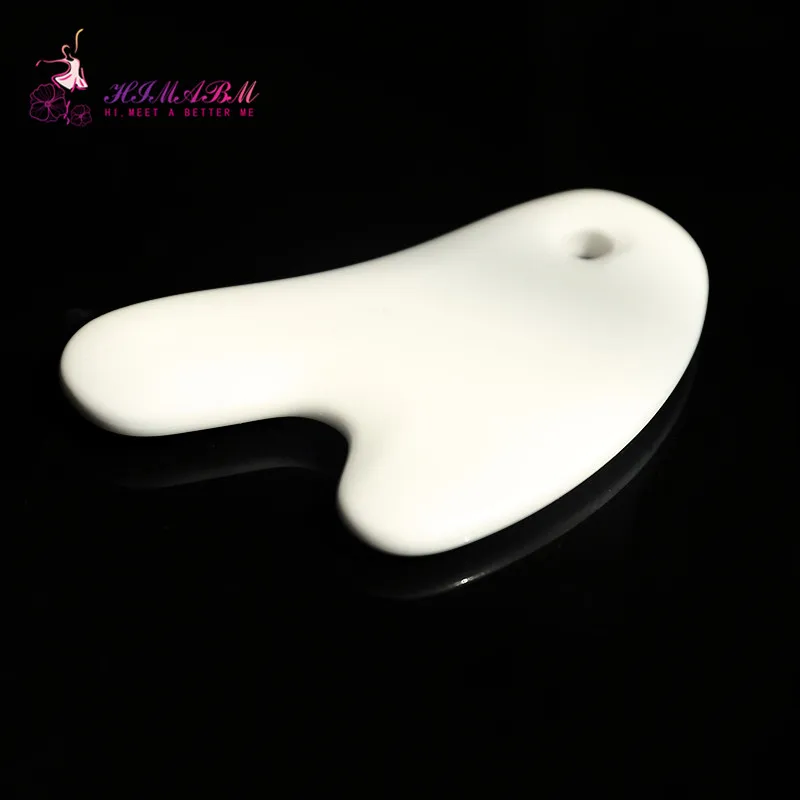 HIMABM Chinese Ceramic guasha board massage tool facial treatment scraping tool for body health beauty care HIMABM Chinese Ceramic guasha board massage tool facial treatment scraping tool for body health beauty care