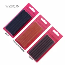 12 шт. 0,7*10 см кератиновые клеевые палочки, термоклеевой клей, коричневый, блонд, черный и прозрачный блонд, 3 цвета опционально