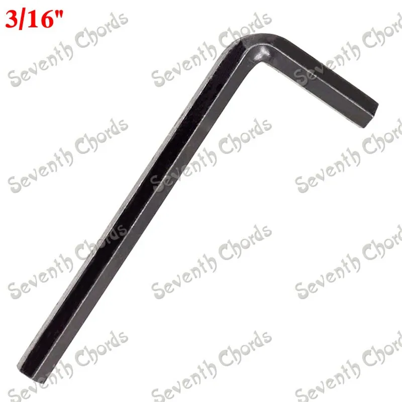 QHX 2 Pcs 3/16" Hexagon Allen Wrench Key Hex Wrench Bass Guitar Neck Truss Rod Adjustment Approx