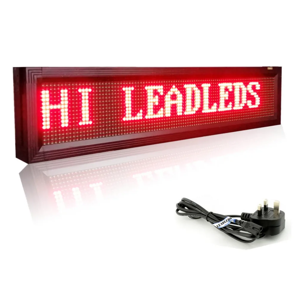 P10mm Outdoor Waterproof RGB Full color LED Display High brightness Scrolling Message Board LAN information input