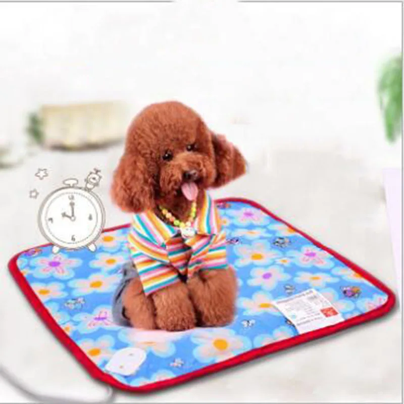 

mling Pet Mat Electric Blanket Waterproof Scratch Proof Cat Dog Heating Mat Anti-bite Mattress Puppy Bed Mat Cushion Pet Supply